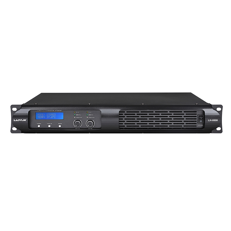 What are the best practices for using two-channel amplifiers to build stable and reliable audio and video systems?