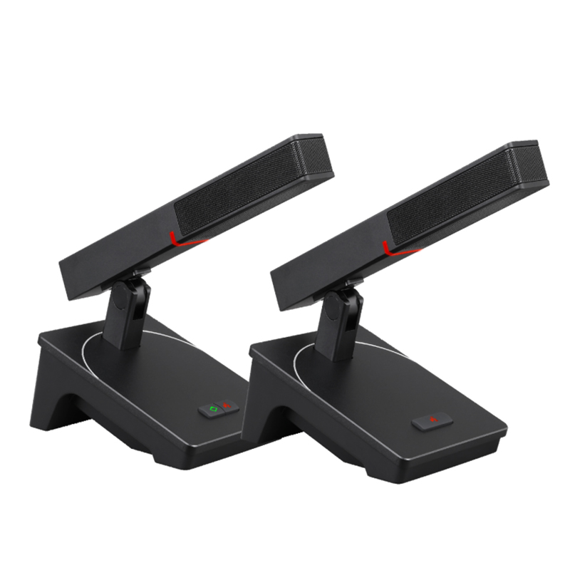 How does microphone achieve the integrated integration of speech, video tracking and sign-in functions?